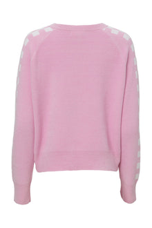Womens | Cozychic Ultra Lite Checkered Barbie Pullover | Barbie Pink