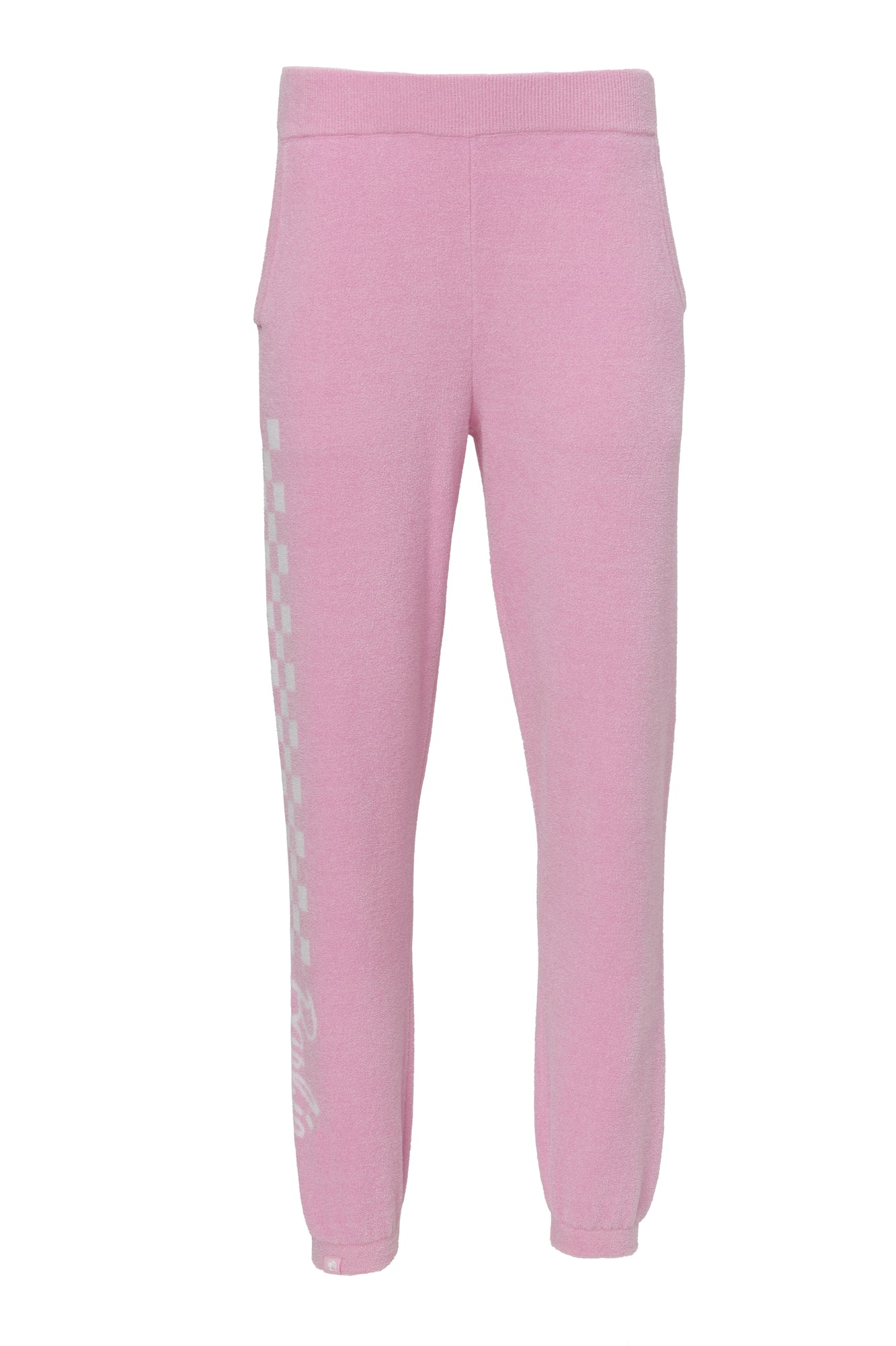 Womens | CozyChic Ultra Lite Checkered Barbie Jogger | Barbie Pink