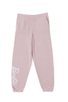 Youth | CozyChic Ultra Lite Barbie Jogger | Dusty Rose/White