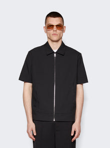 Bomber Harrington Collar Shirt | Black