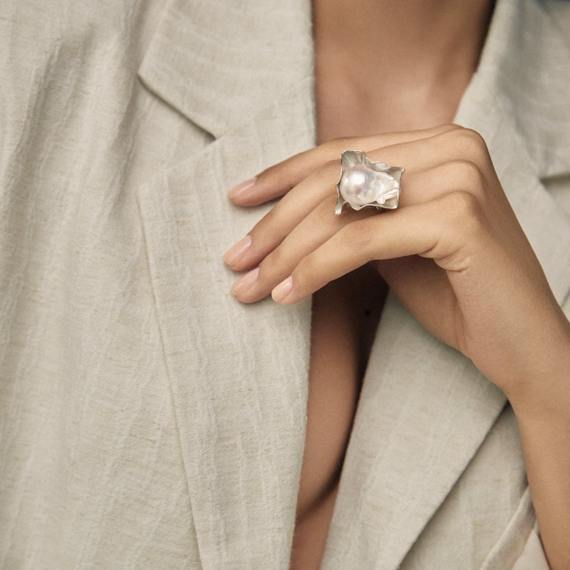 Perle Ring | Sterling Silver | Freshwater Pearls