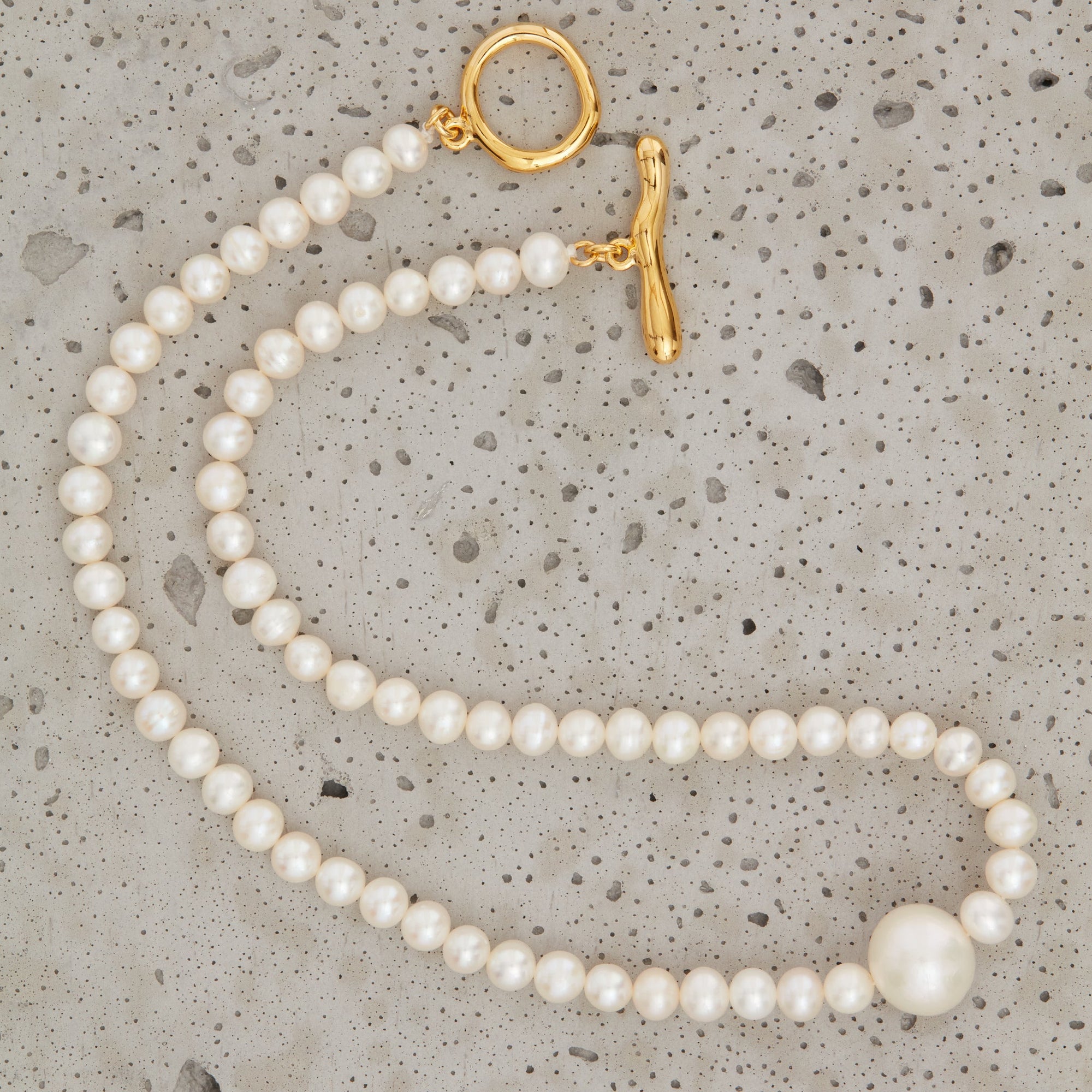 Shinju Necklace | 18K Gold Vermeil | Freshwater Pearls
