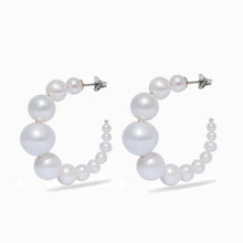 Iris Earrings | Sterling Silver | Freshwater Pearls