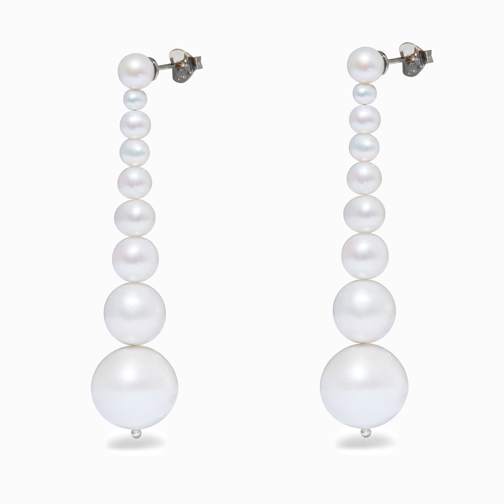 Naoko Earrings | Sterling Silver | Freshwater Pearls