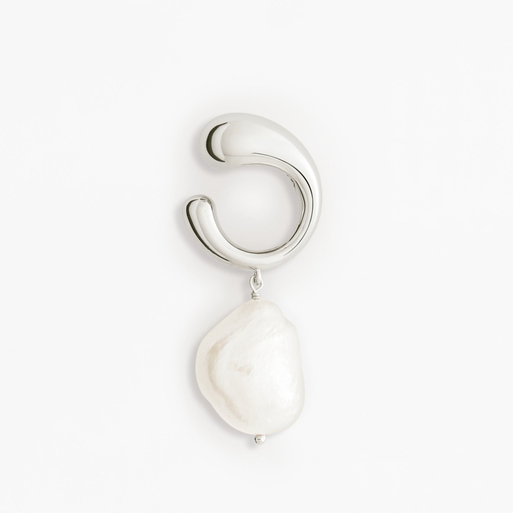 Aura Ear Cuff | Silver | Freshwater Pearls
