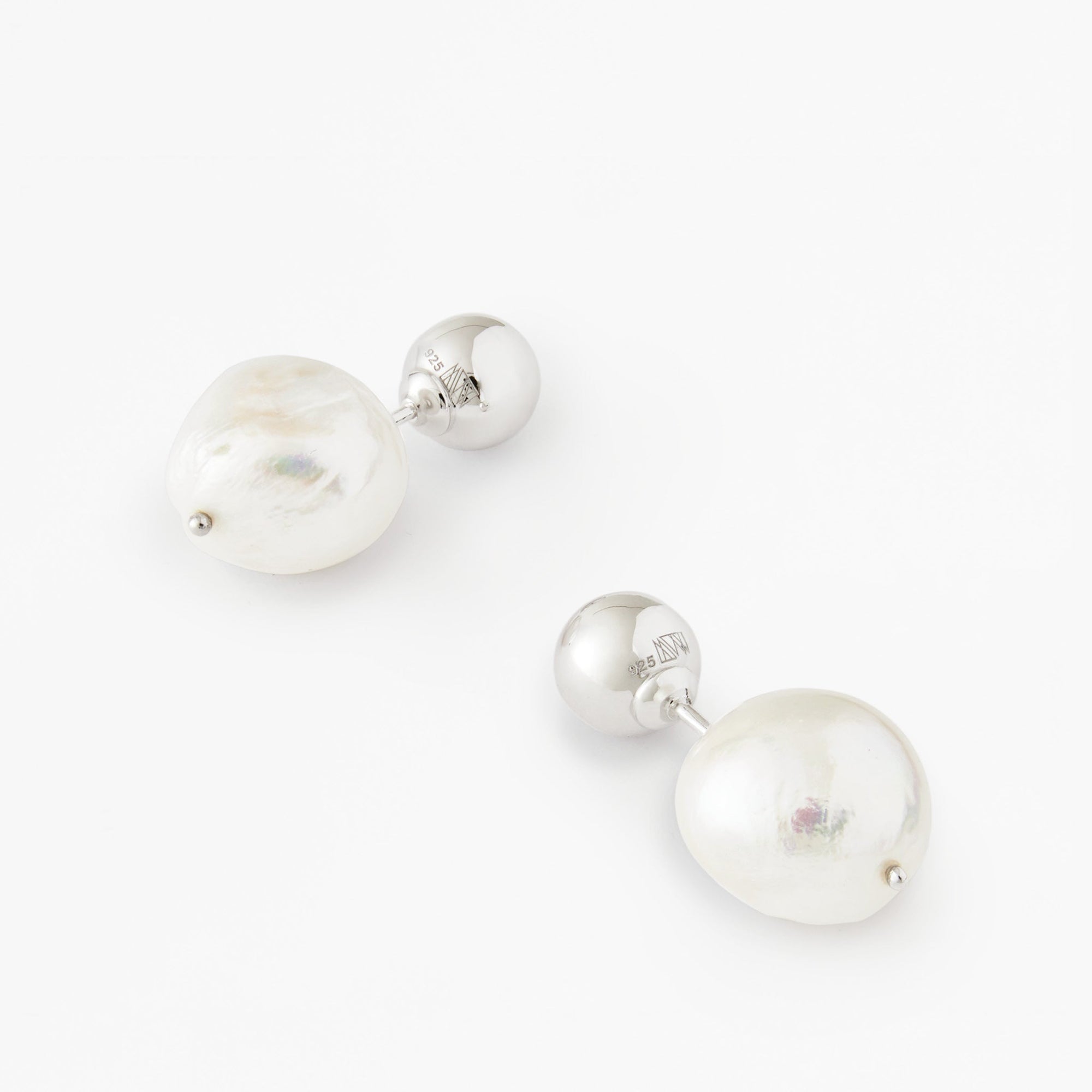 Pin Earrings | Silver | Freshwater Pearls
