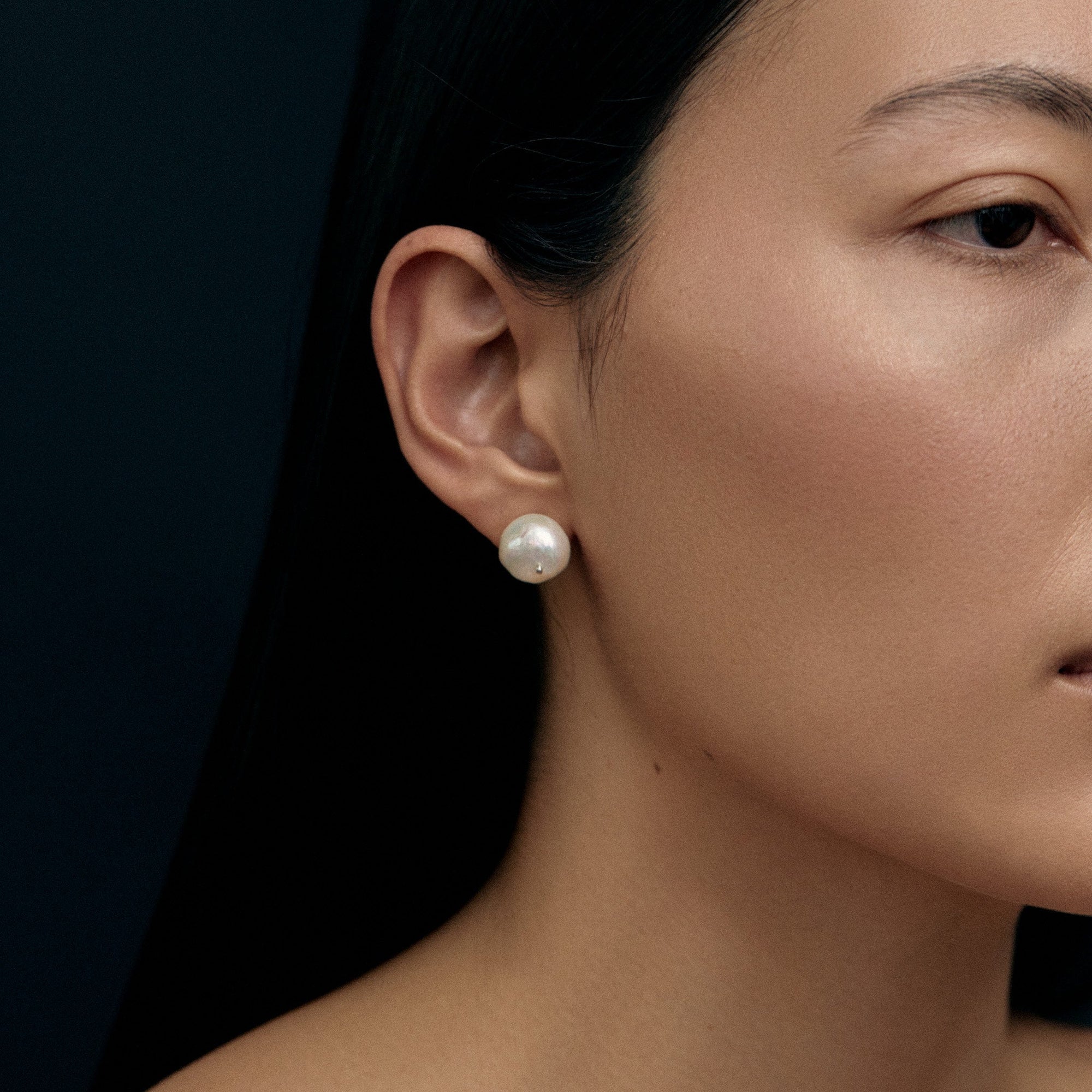 Pin Earrings | 18K Gold Vermeil | Freshwater Pearls