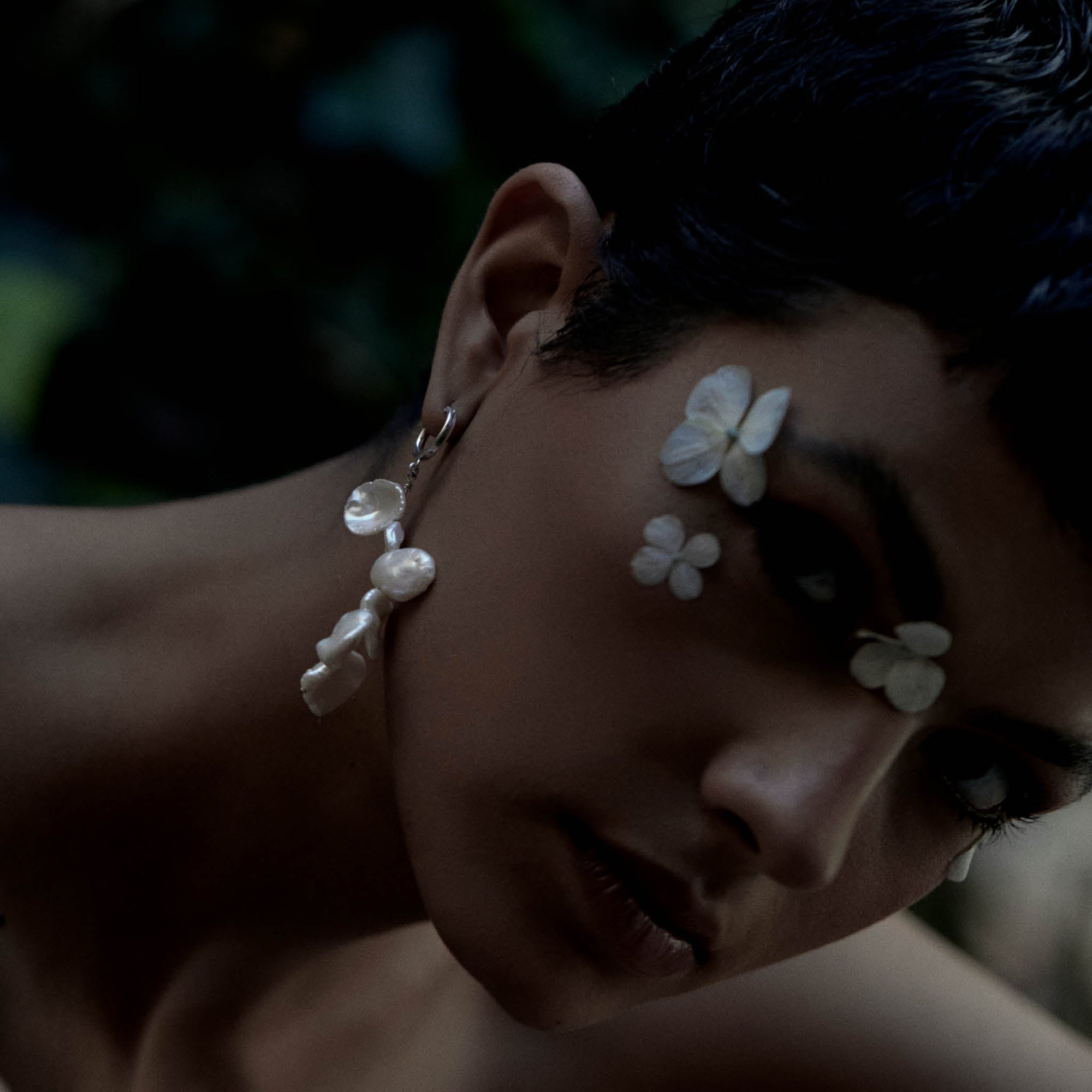 Orchid Earring | Silver | Freshwater Pearls