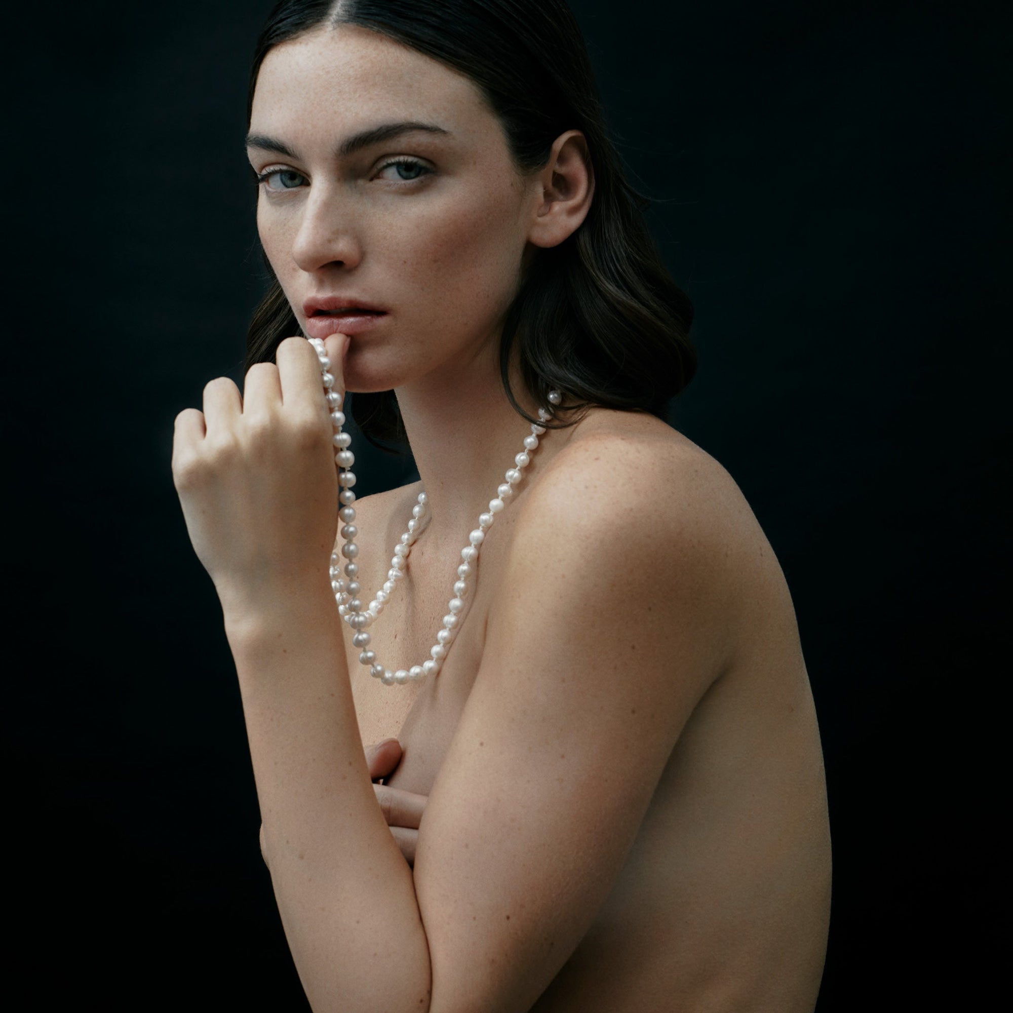 Nai Nai Necklace | Sterling Silver | Freshwater Pearls