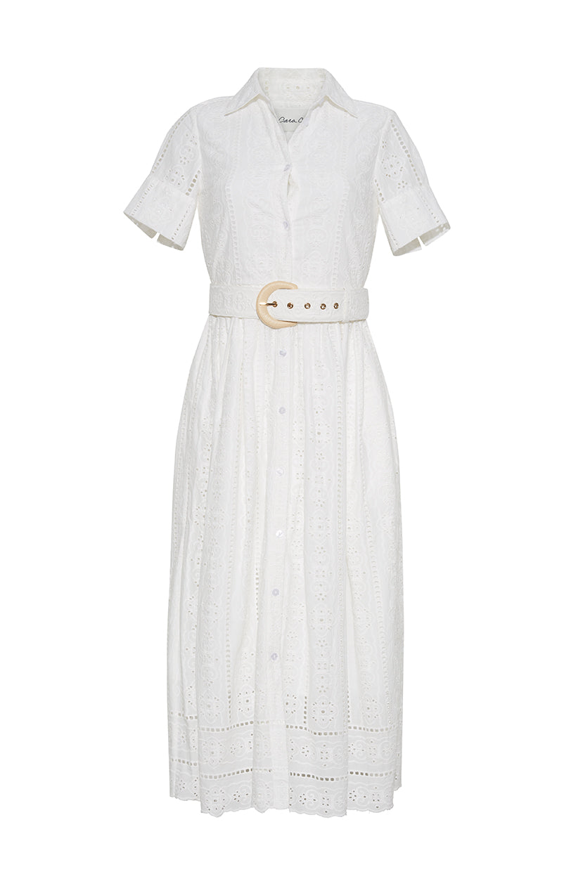 Malena Dress | Bria Eyelet Ivory