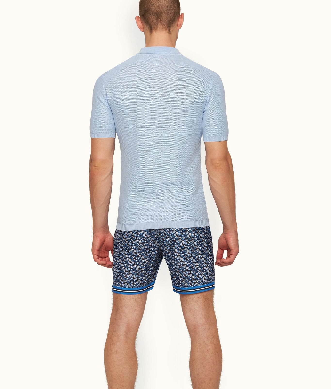 Maranon Dream Classic Fit Mercerised Cotton Polo Shirt | Powdered Sky