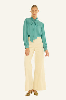 Maribelle Blouse | Cyan Green