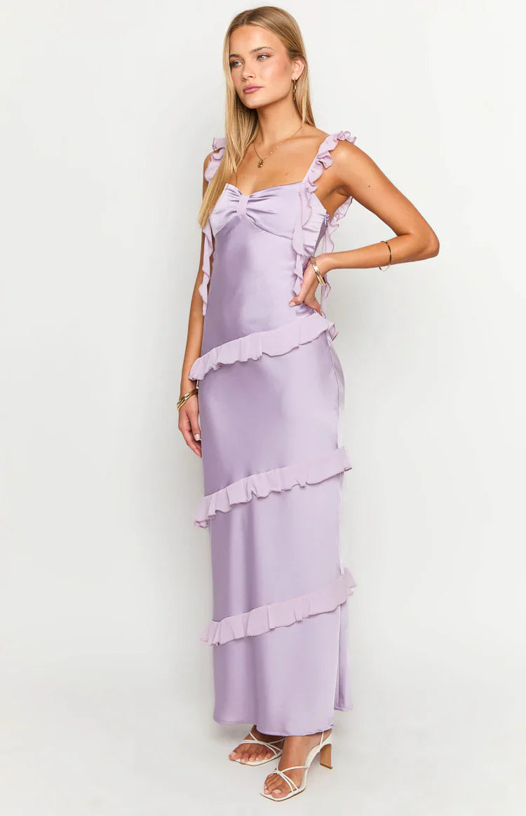 Marmalade Ruffle Maxi Dress | Purple