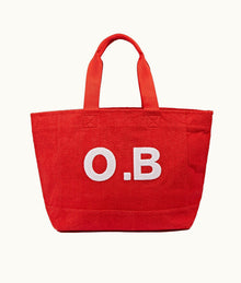 Mason Towelling Beach Bag & Removable Wet Bag | Summer Red