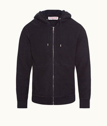 Mathers Zip-Thru Hooded Sweatshirt | Dark Nocturnal Navy