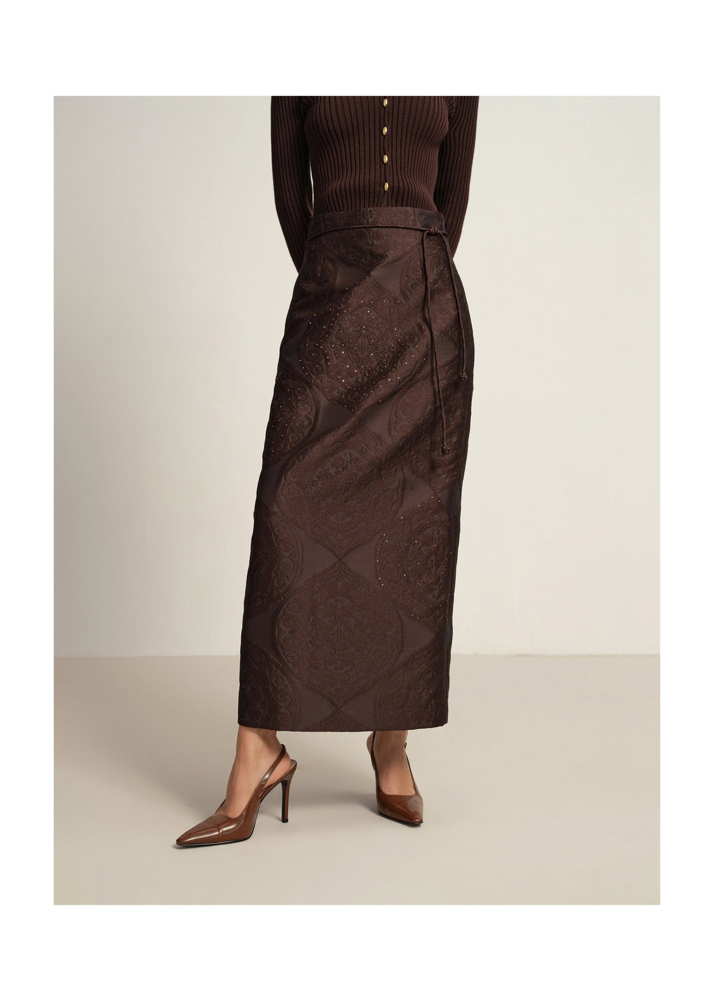 Maxi Skirt | Brown
