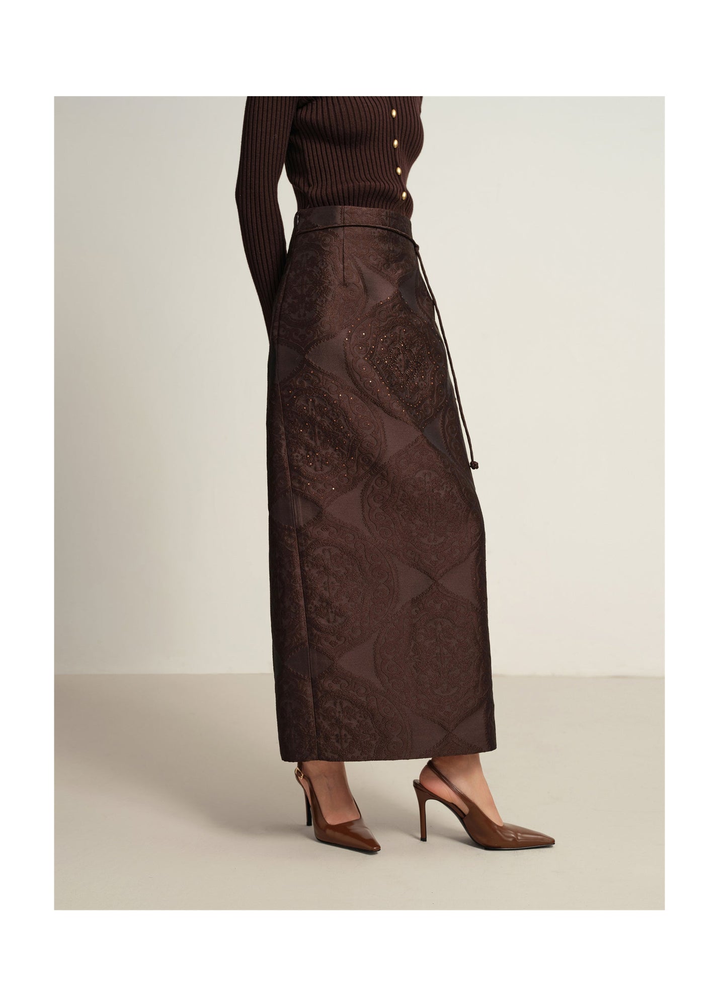Maxi Skirt | Brown