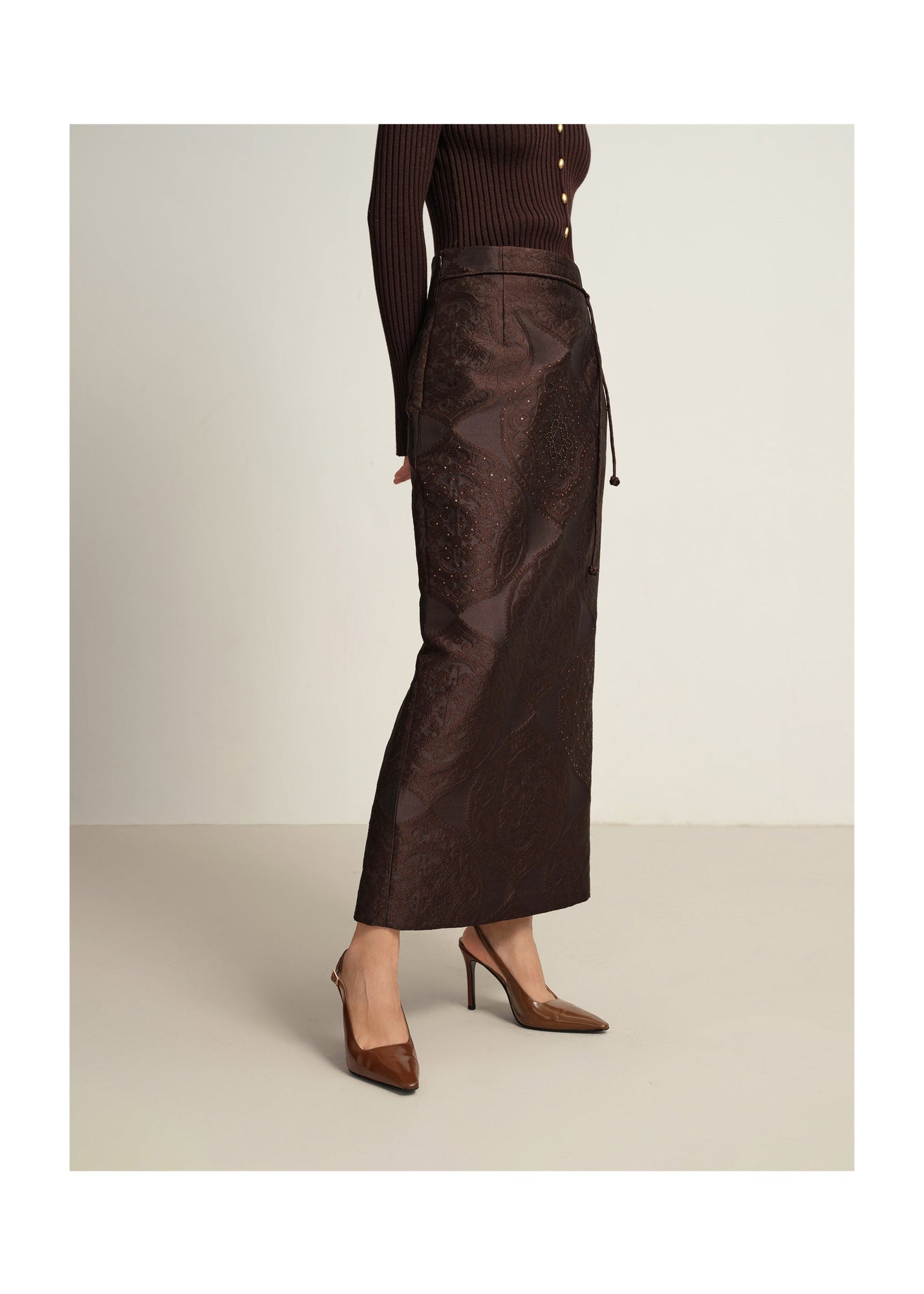 Maxi Skirt | Brown