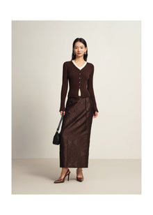 Maxi Skirt | Brown