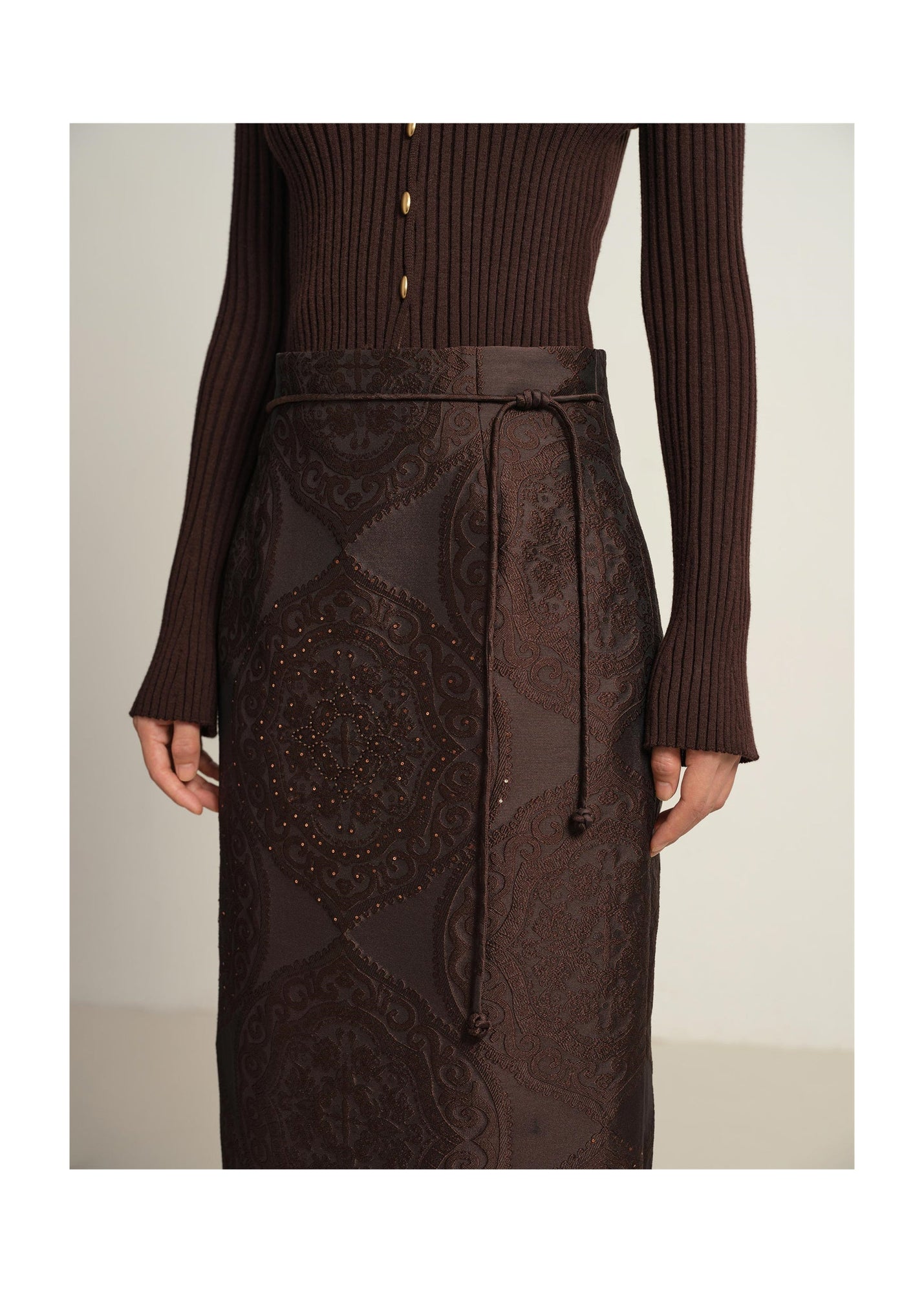 Maxi Skirt | Brown