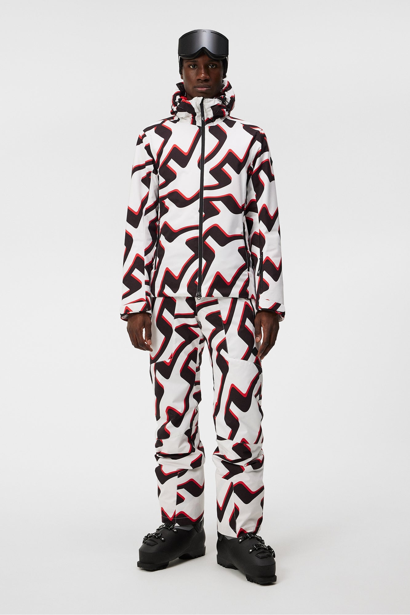 Men | Ace Jacket Printed | Bridge Wave Xl White