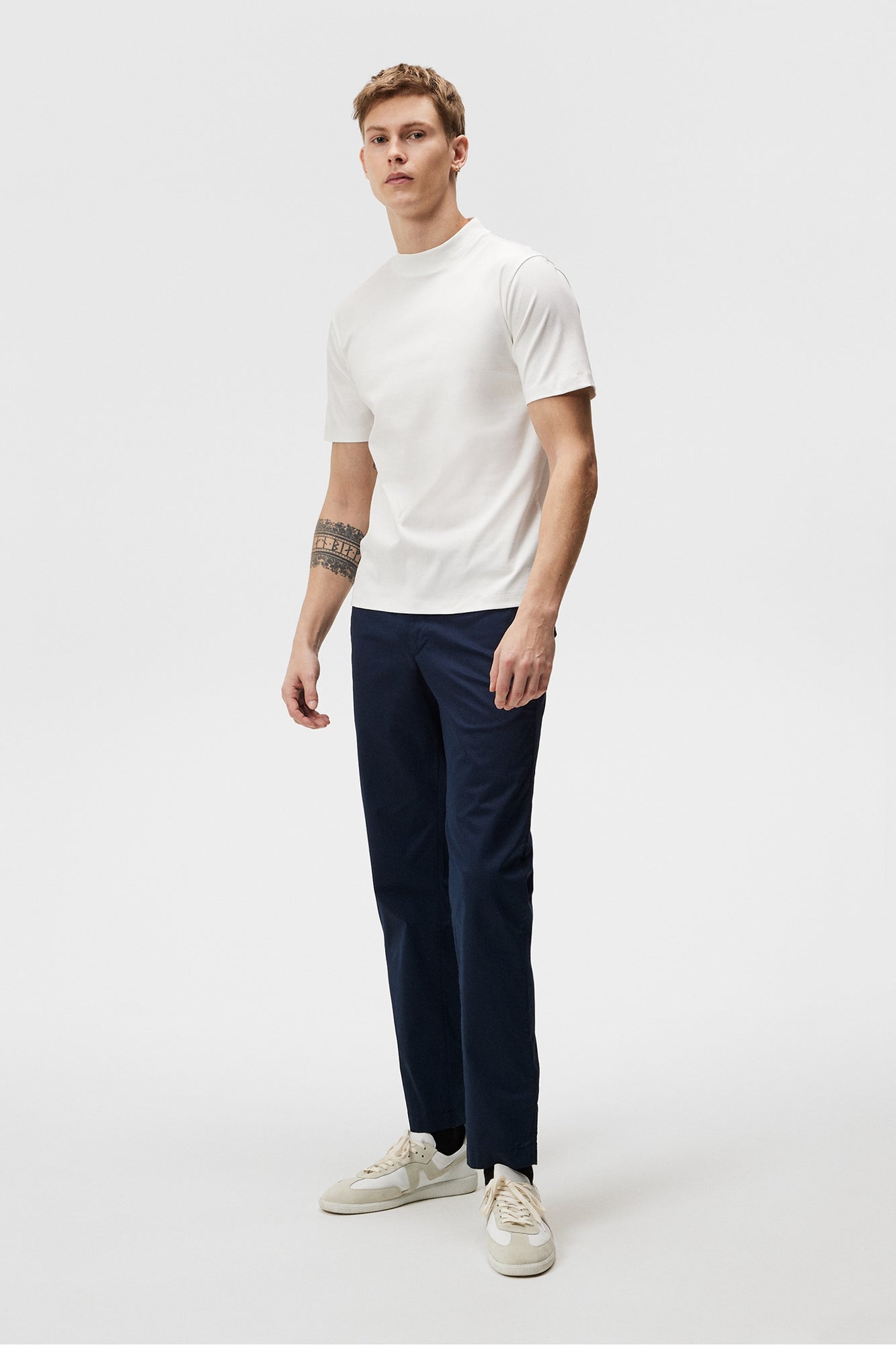 Men | Ace Mock Neck T-Shirt | White