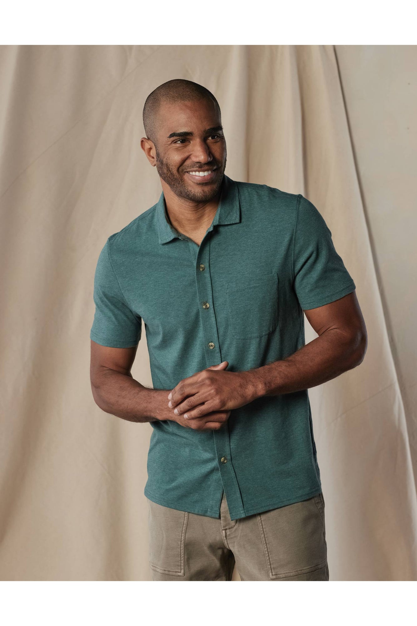 Men | Active Puremeso Weekend Button Down | Sage