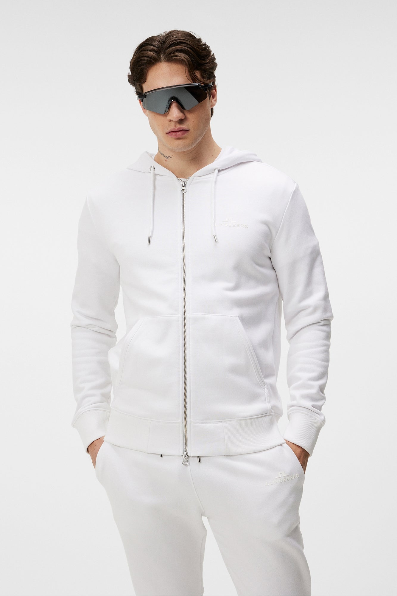 Men | Alpha Zip Hood | White