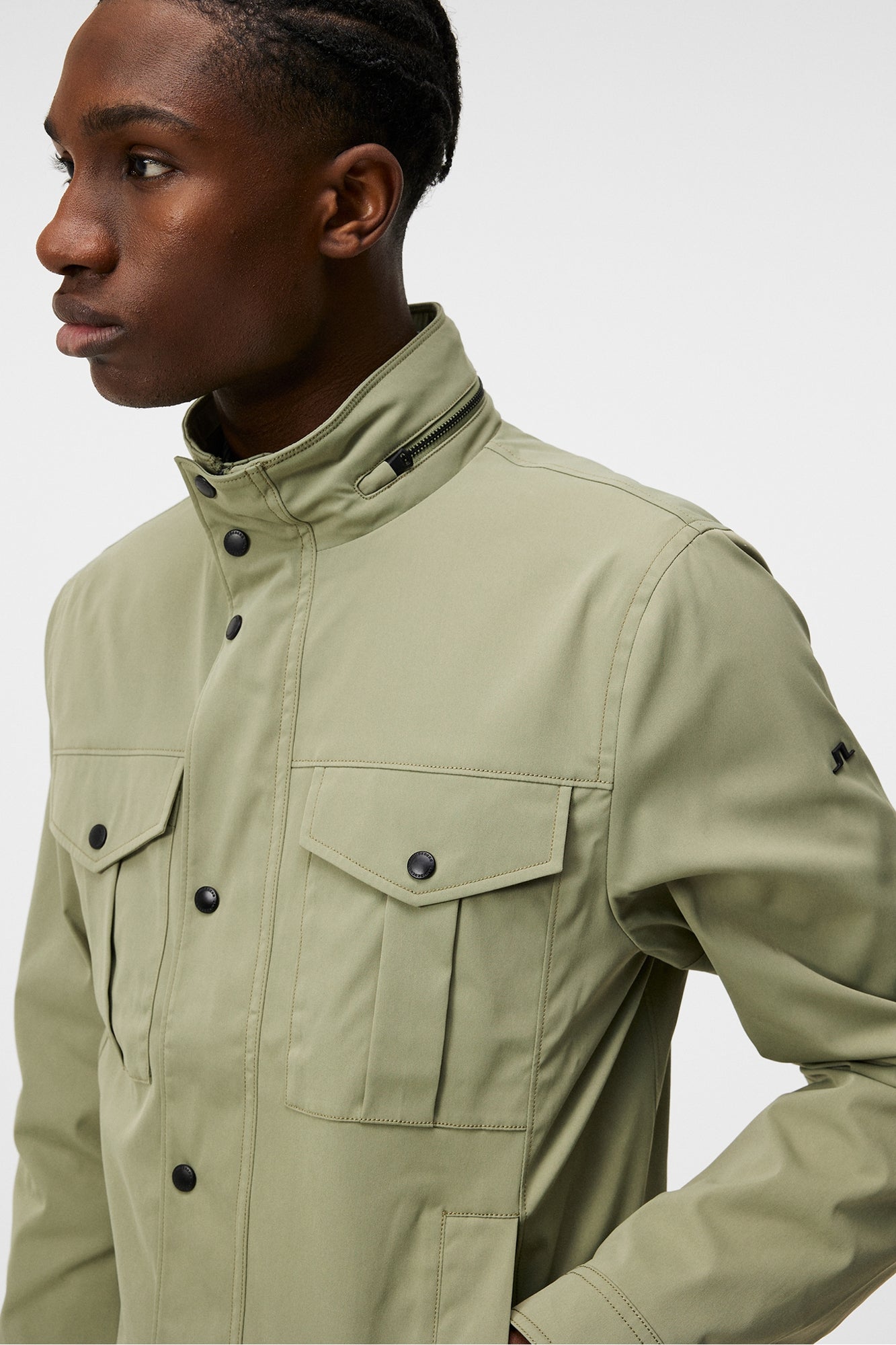 Men | Bailey Poly Jacket | Oil Green