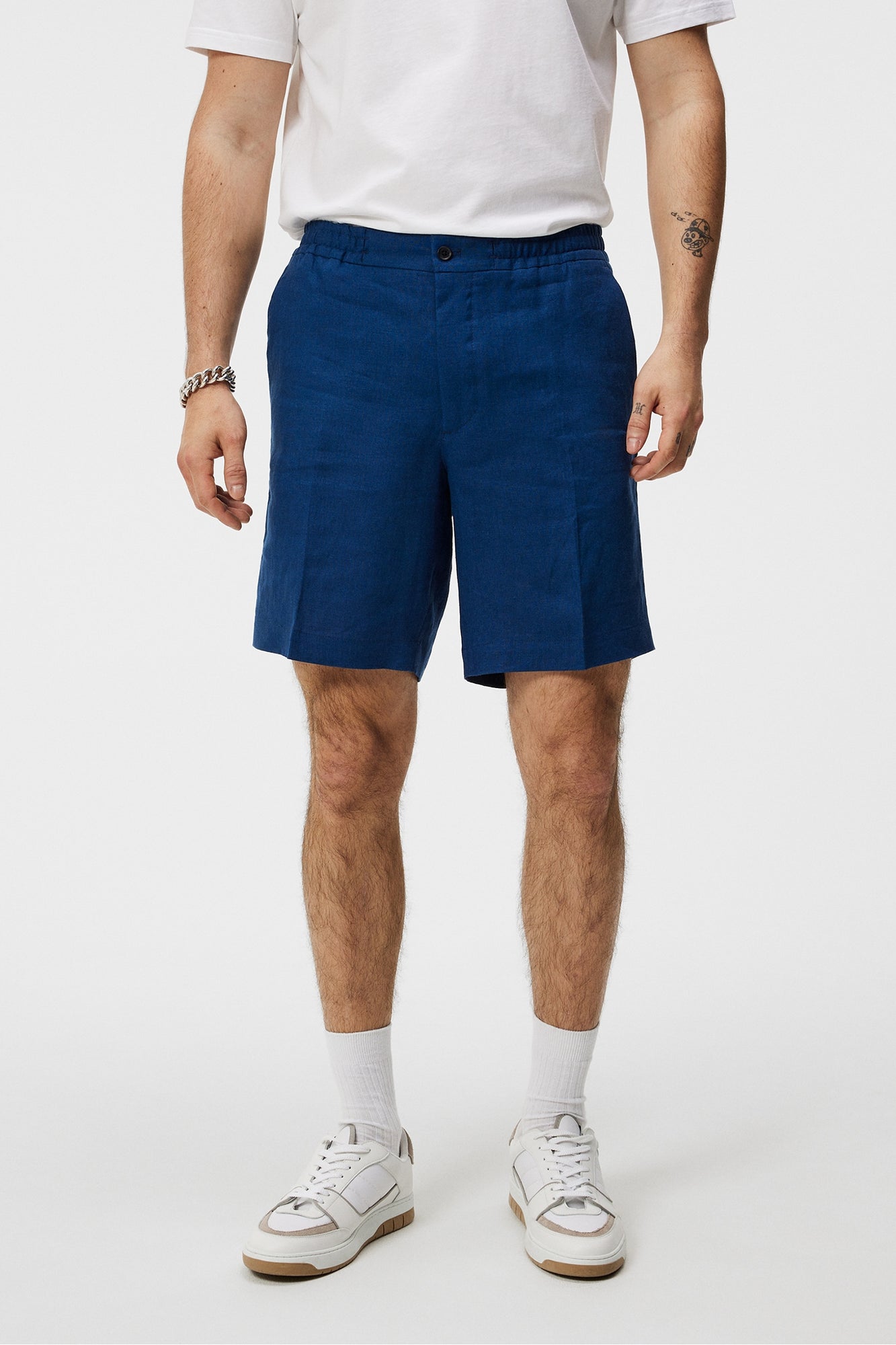 Men | Baron Linen Shorts | Estate Blue