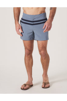 Men | Button Front Trunk | Mineral Blue-Navy