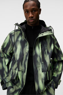 Men | Cadian Printed Jacket | Oil Green