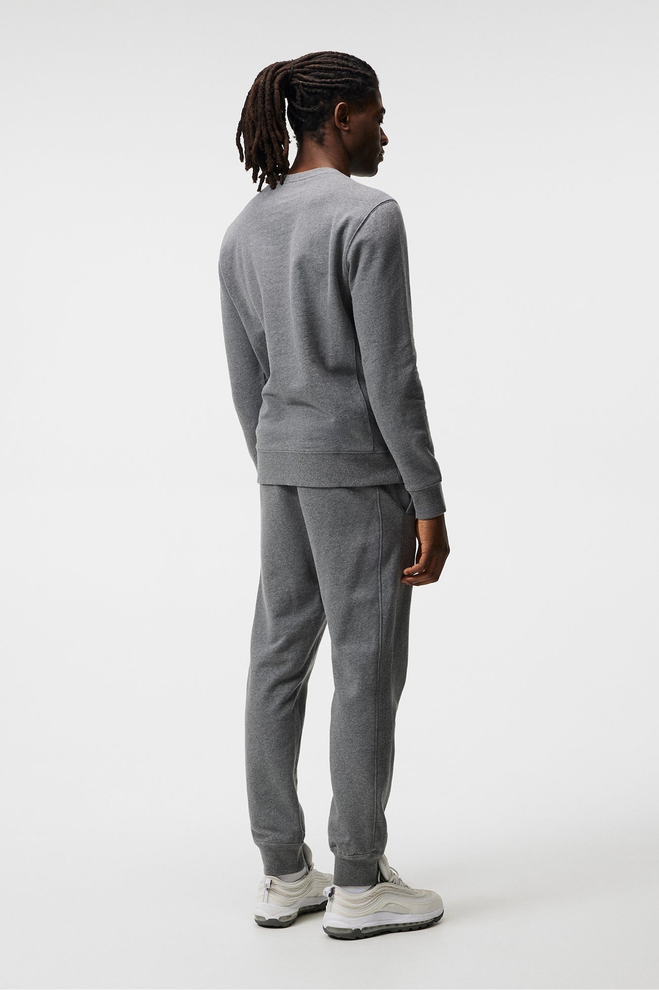 Men | Cal Creneck Sweat | Mid Grey Melange