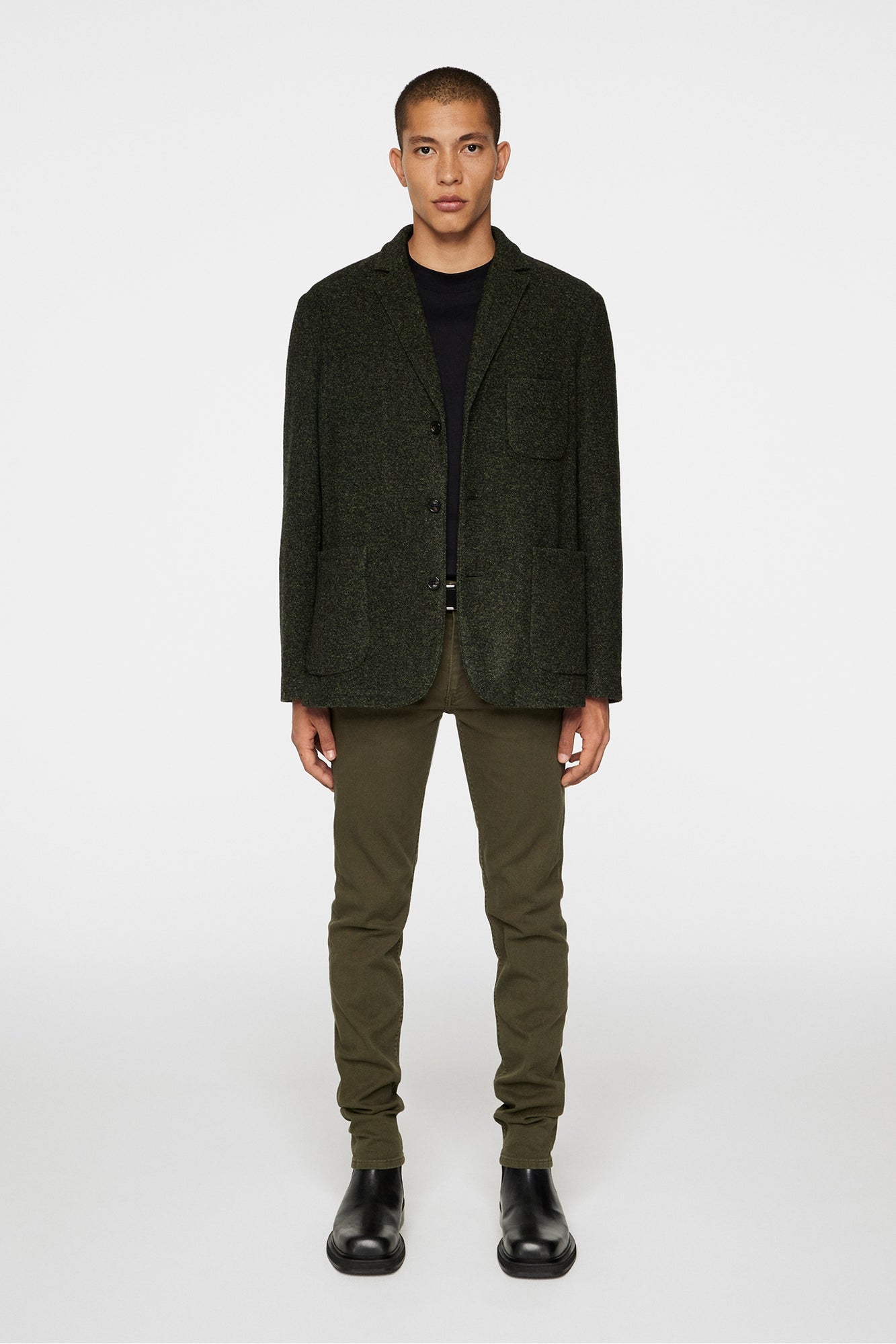 Men | Carlton Cardigan Blazer | Forest Green