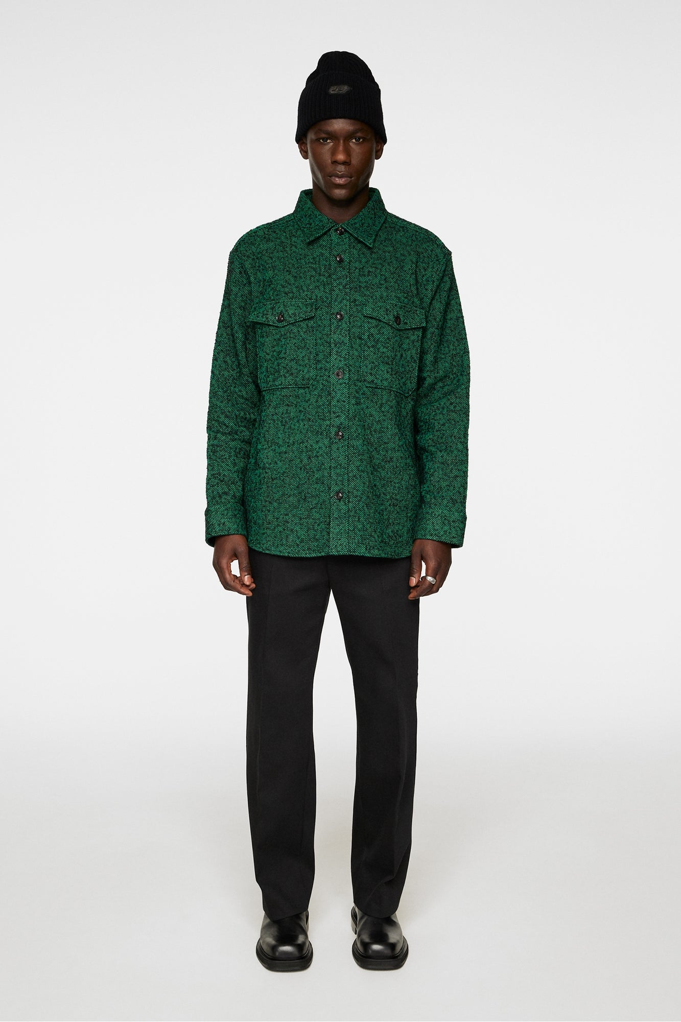 Men | Carter Wool Overshirt | Ultramarine Green