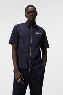 Men | Chainy Nylon SS Reg Zip Shirt | JL Navy