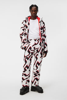 Men | Clarke Pant Printed | Bridge Wave Xl White