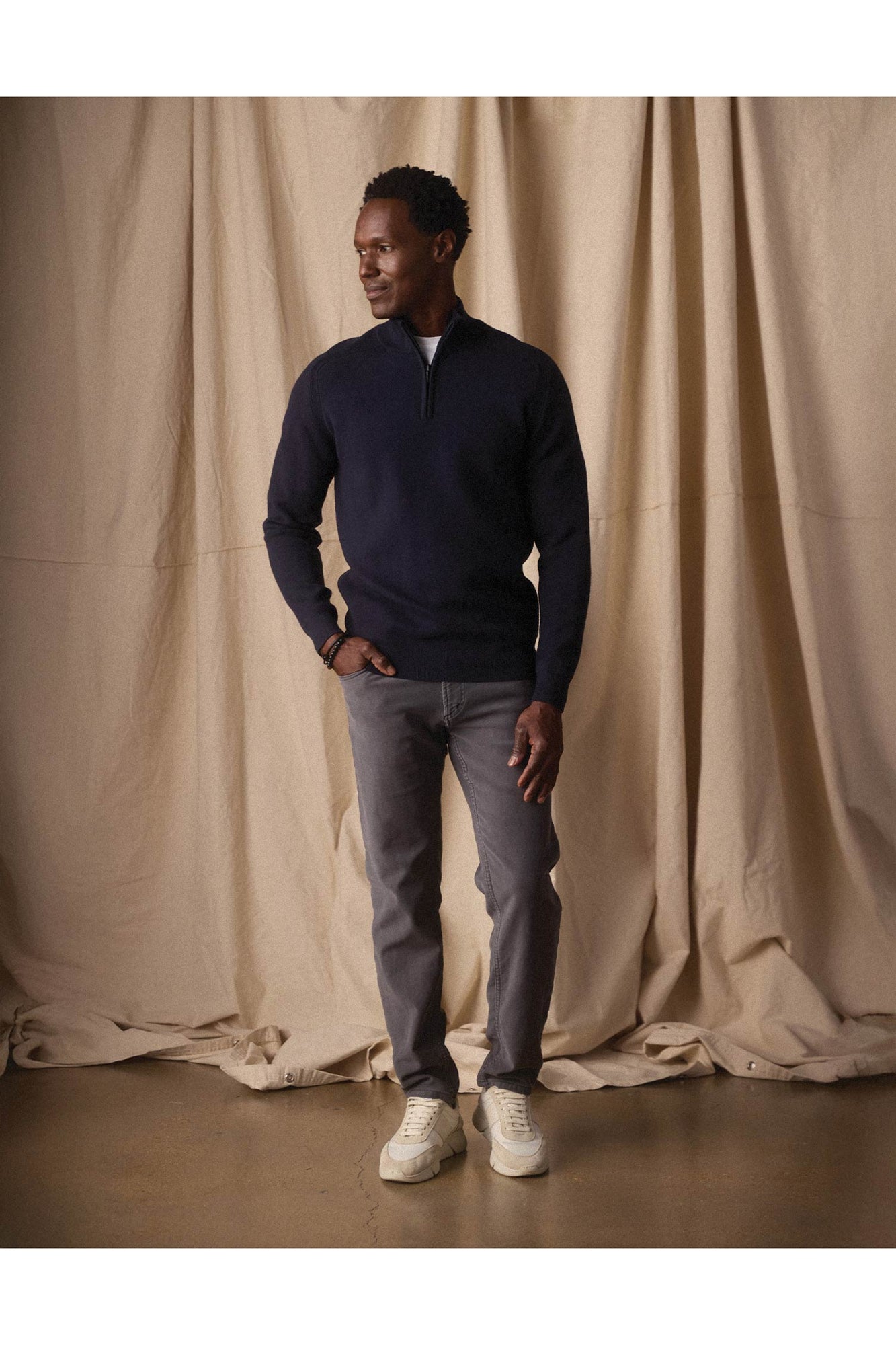 Men | Cooper's Landing Quarterzip | Navy