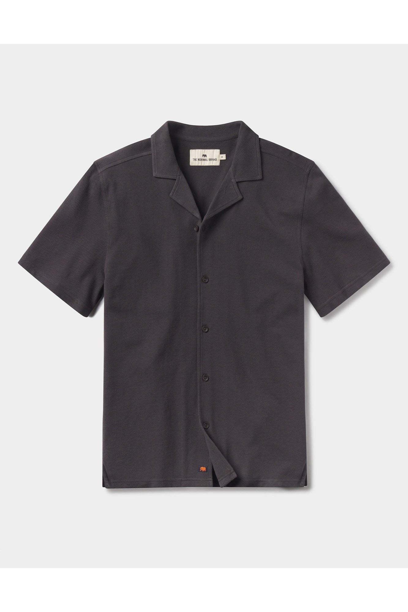 Men | Cotton Pique Camp Shirt | Phantom