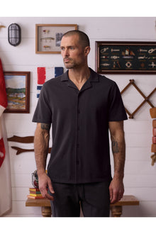 Men | Cotton Pique Camp Shirt | Phantom