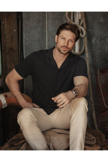 Men | Cotton Pique Camp Shirt | Phantom