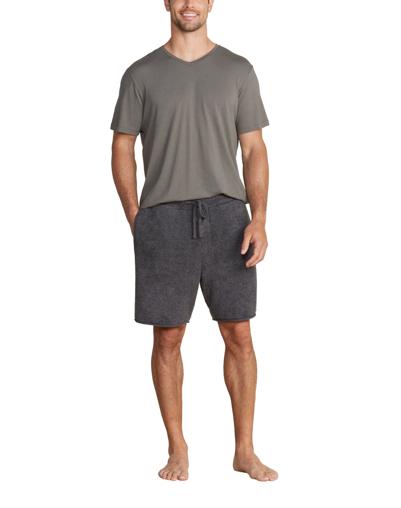 Men | Cozychic Lite Rolled Edge Shorts | Carbon
