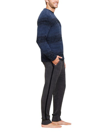 Men | Cozychic Ombre Pullover | Indigo Multi