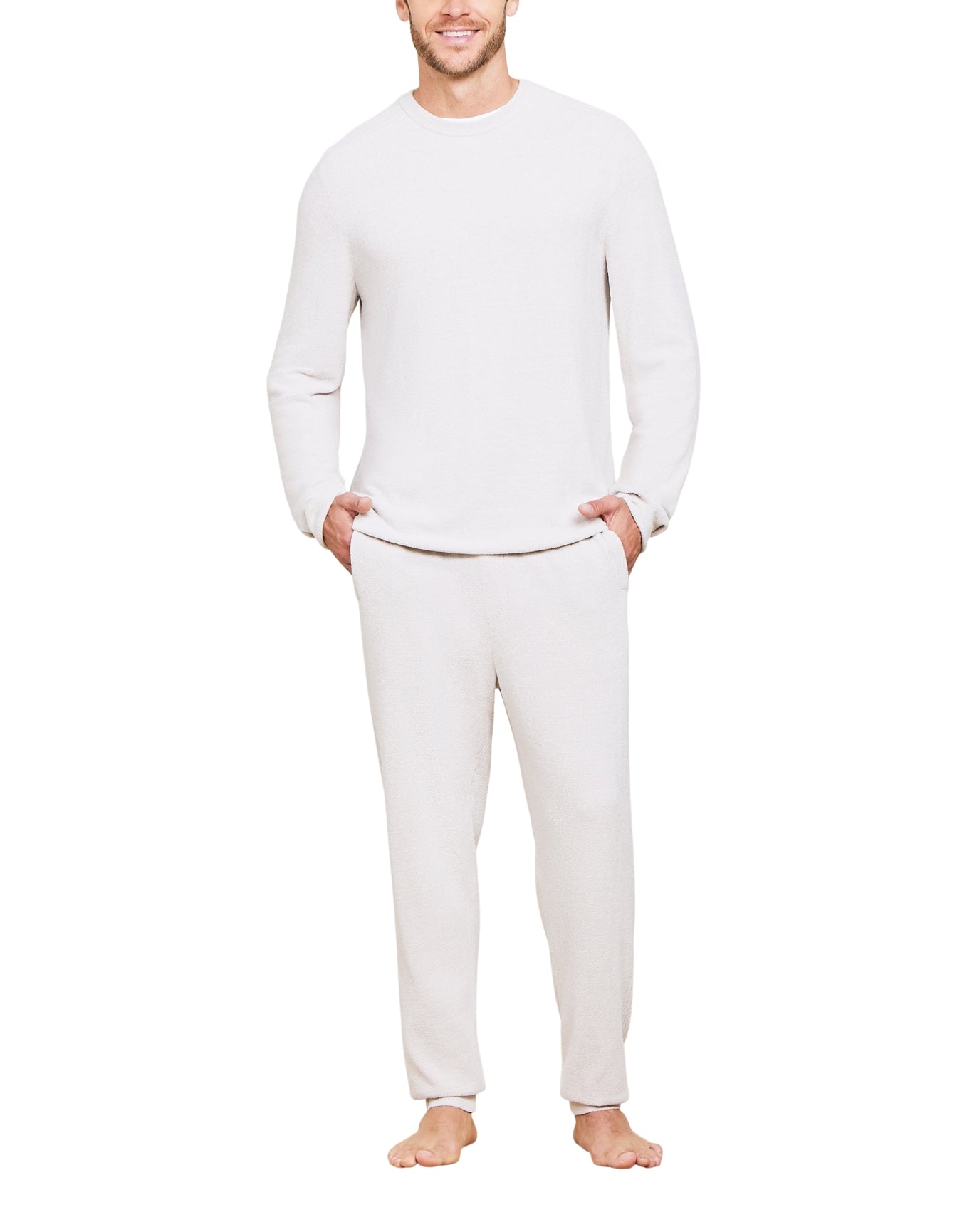 Men | Cozychic Ultra Lite Rib Inset Pullover | Silver