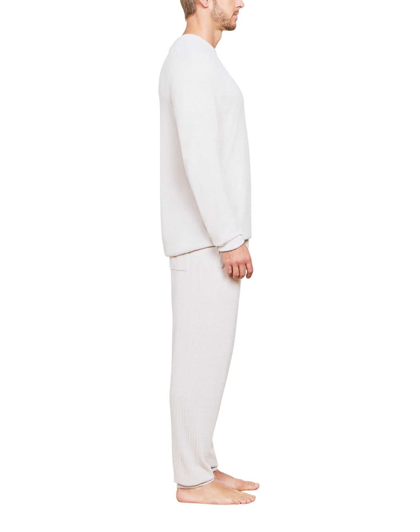 Men | Cozychic Ultra Lite Rib Inset Pullover | Silver