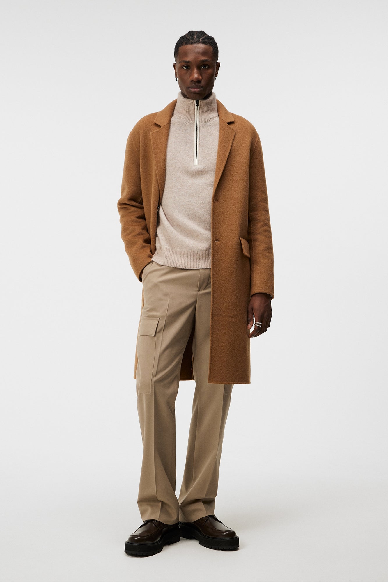 Men | Diego Wool Coat | Chipmunk