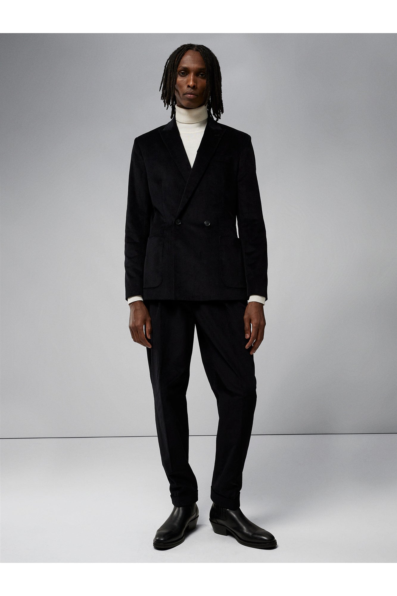 Men | Dries S Corduroy Blazer | Black
