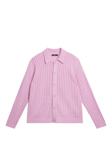 Men | Edmondo Collar Cardigan | Pink Lavender