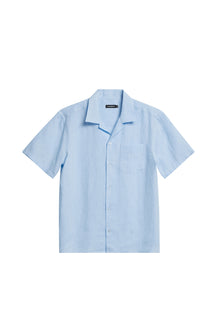 Men | Elio Linen Melange Shirt | Chambray Blue