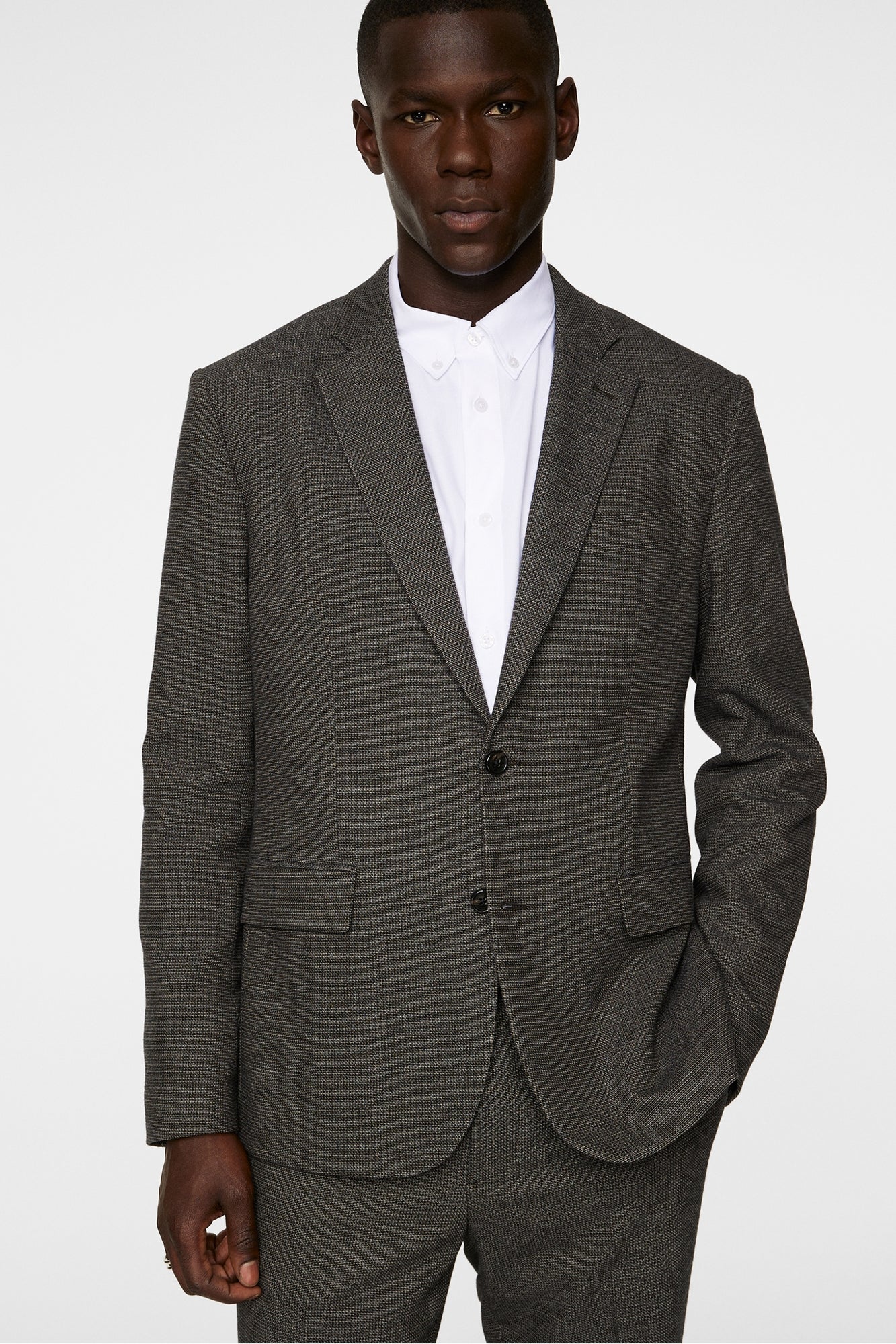 Men | Elton U 2 Tone Blazer | Bitter Chocolate